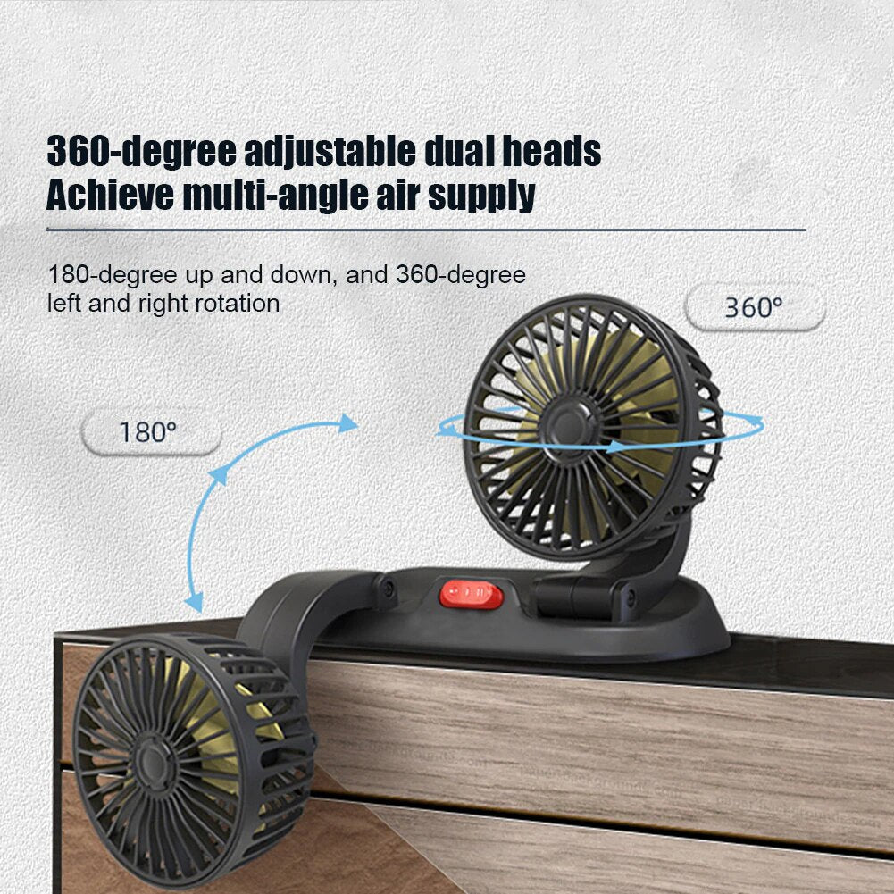 Skorter | Dual-Vent Car Fan