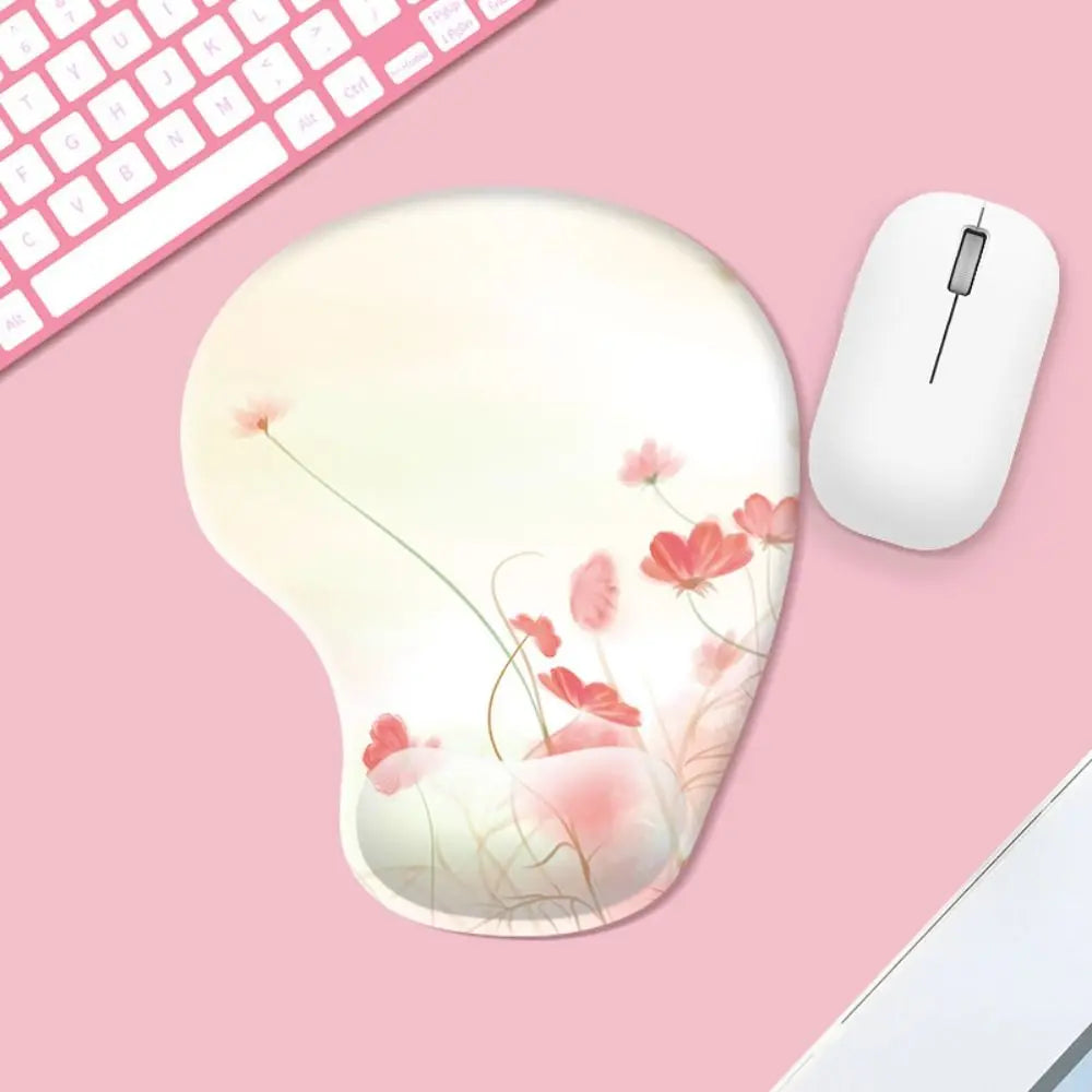 Skorter | Ergonomic Marbled Texture Mouse Pad - Non-Slip Wrist Rest - Comfortable Gaming Mat