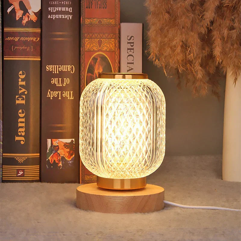Skorter | NordicGlow - Dimmable LED Table Lamp with Crystal Design and Energy Saving Lighting