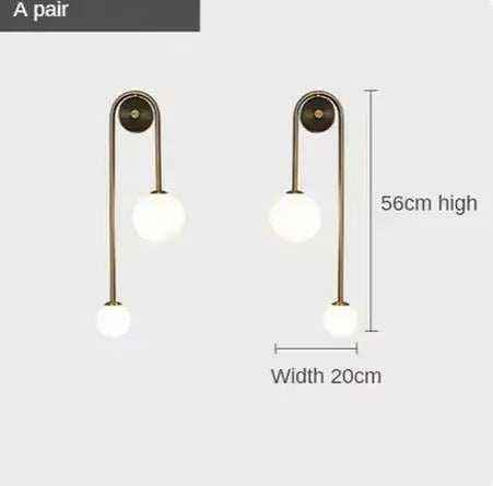 Skorter | AuroraGlass Wall Lamp - Modern LED Lamp for Bedroom and Living Room