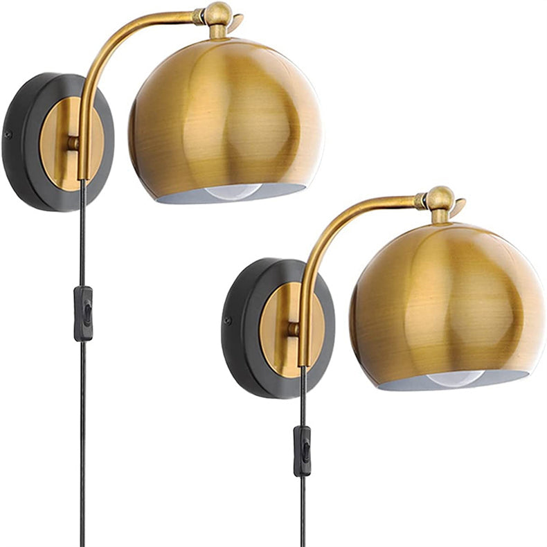 Skorter | AntiqueAura – Classic Vintage Wall Lamp with Plug for Elegant Spaces