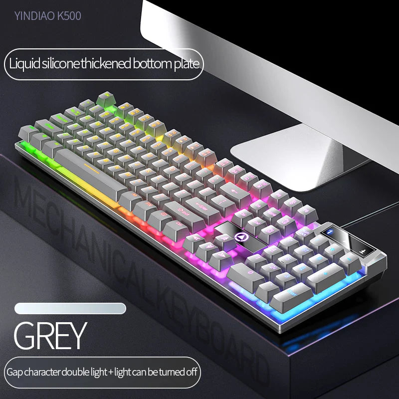 Skorter | 104-Key Wired Gaming Keyboard - Color Matching Backlit