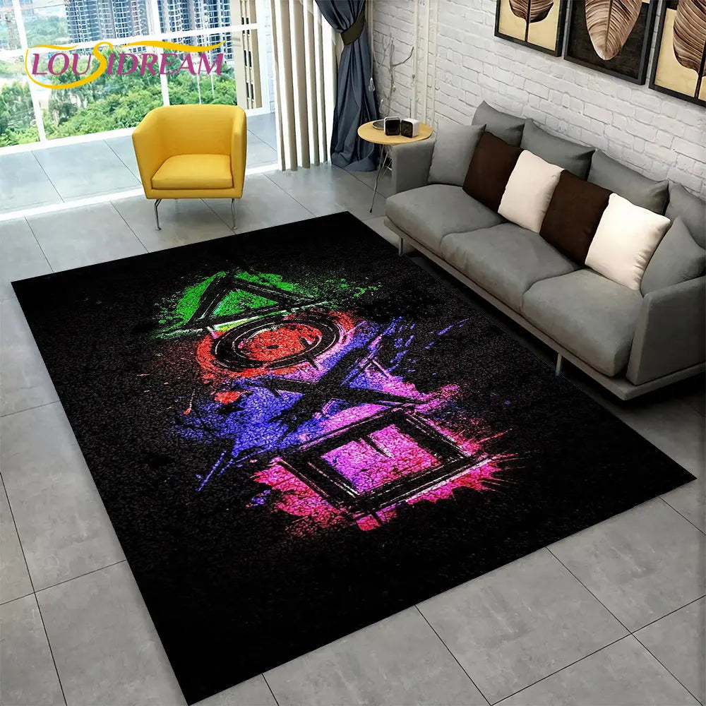 Skorter | Alex 3D Gamer Playmat Carpet - Large Non-Slip Carpet for Kids & Living Room