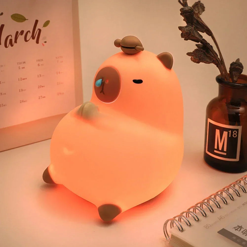 Skorter | Meditating Capybara Night Light - LED Touch Sensor Lamp