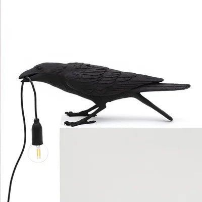 Skorter | Modern Lucky Bird Table Lamp – Creative Resin Animal Design for Bedroom and Living Room