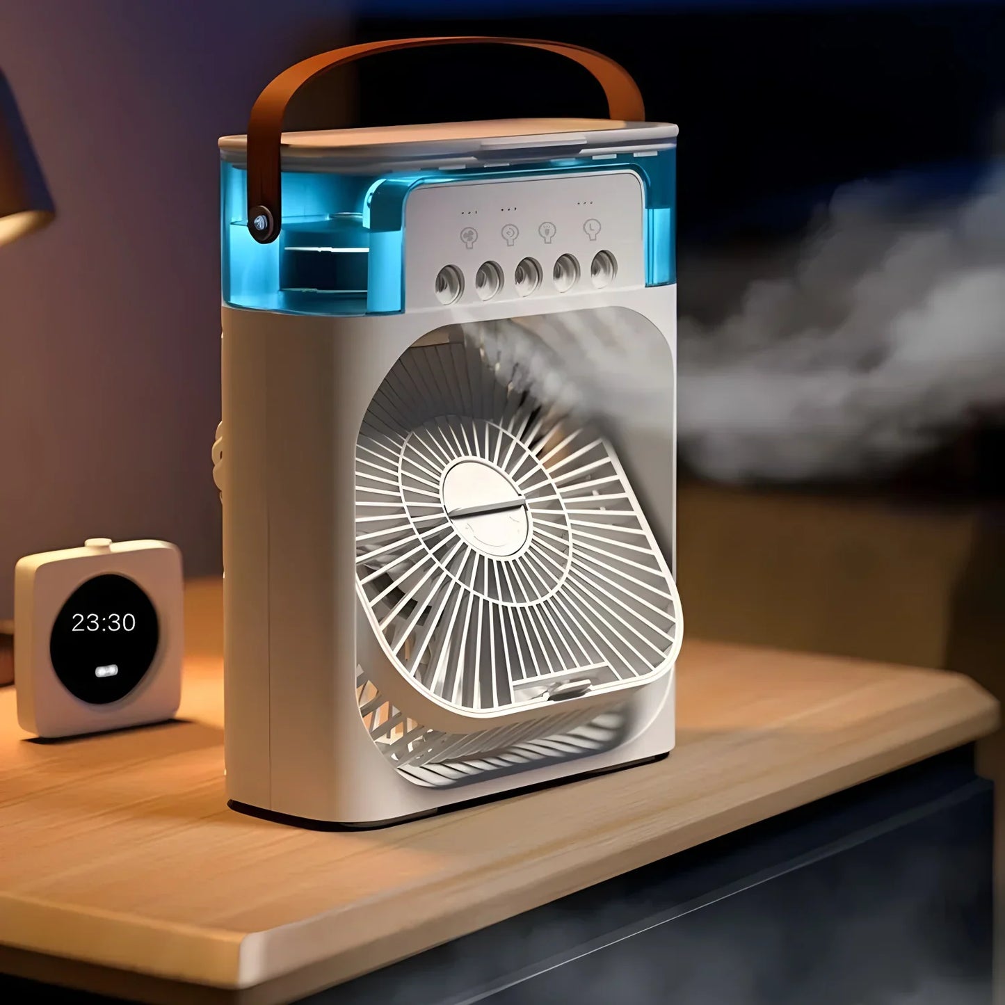 Skorter | AirCooler Pro 3-in-1 Fan, Air Conditioning and Humidifier with 7-Color LED Light
