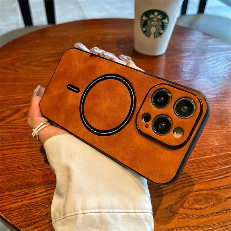 Skorter | Deer Leather iPhone Case MagSafe Wireless Charging