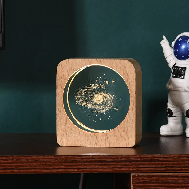 Skorter | LumiWood - 3D Wood Night Lamp with Engraving and Warm LED Lighting