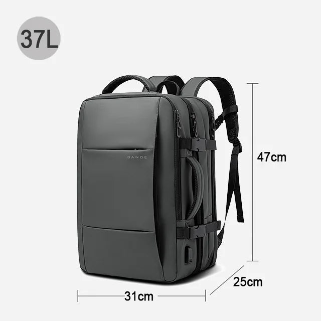 Skorter | Men's Waterproof Large Capacity Hiking Travel Expandable Laptop Backpack