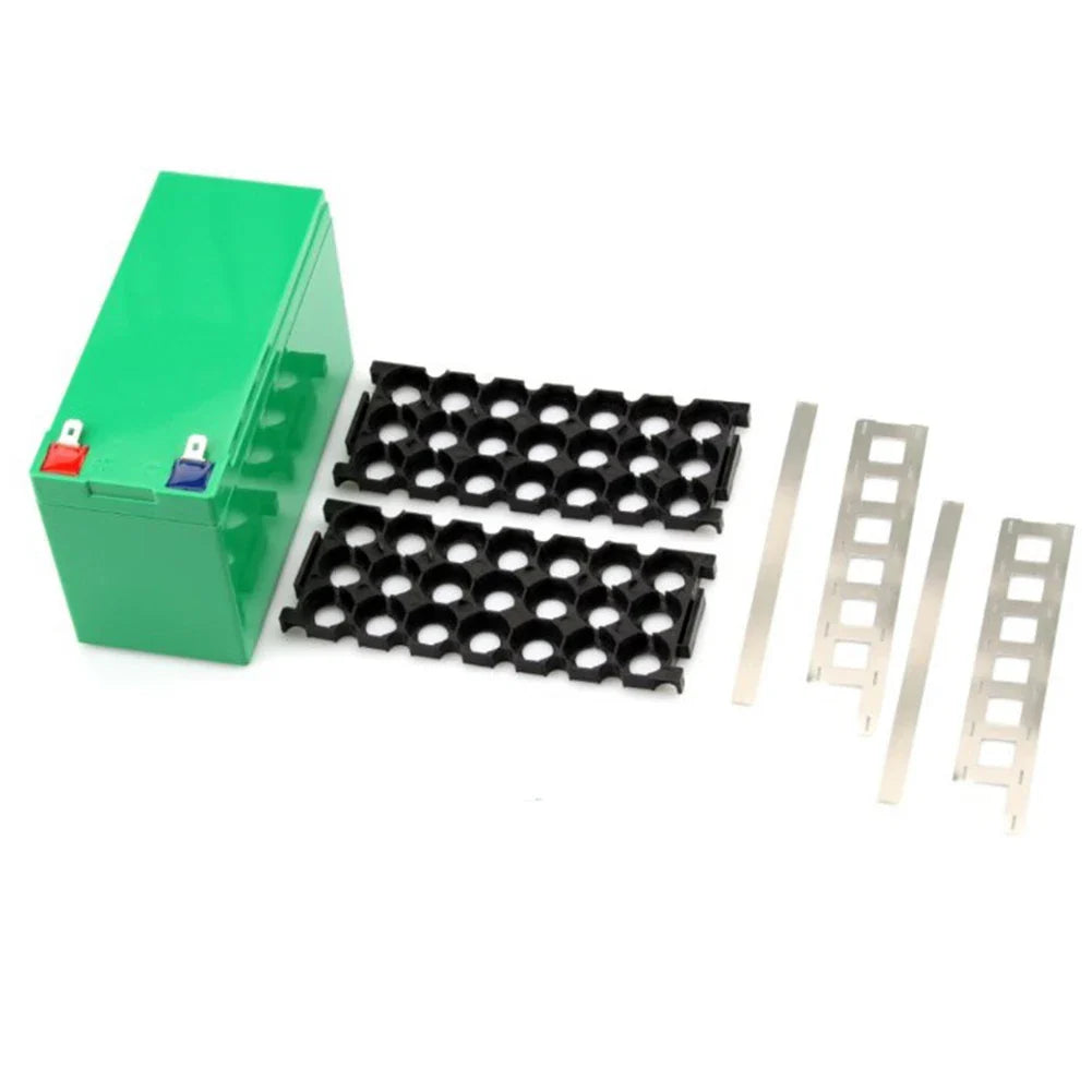 Skorter | 12V/7Ah Battery Case for 18650 Cells - Empty Box with 3*7 Holder and 3S25A BMS - Nickel Strip Storage Box for DIY Battery Packing Protection