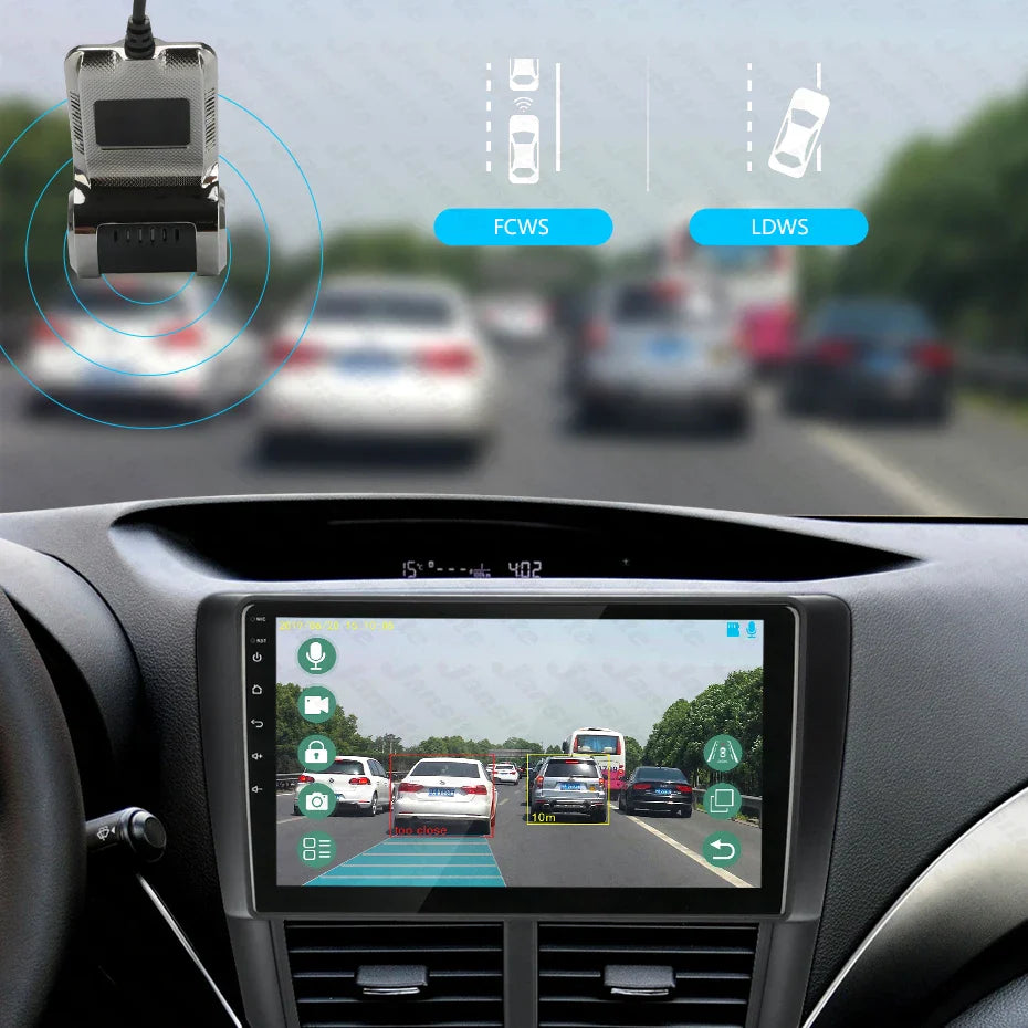 Skorter | Android Car DVD Player with DVR & ADAS Dash Cam