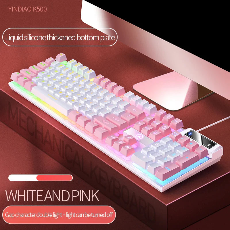 Skorter | 104-Key Wired Gaming Keyboard - Color Matching Backlit