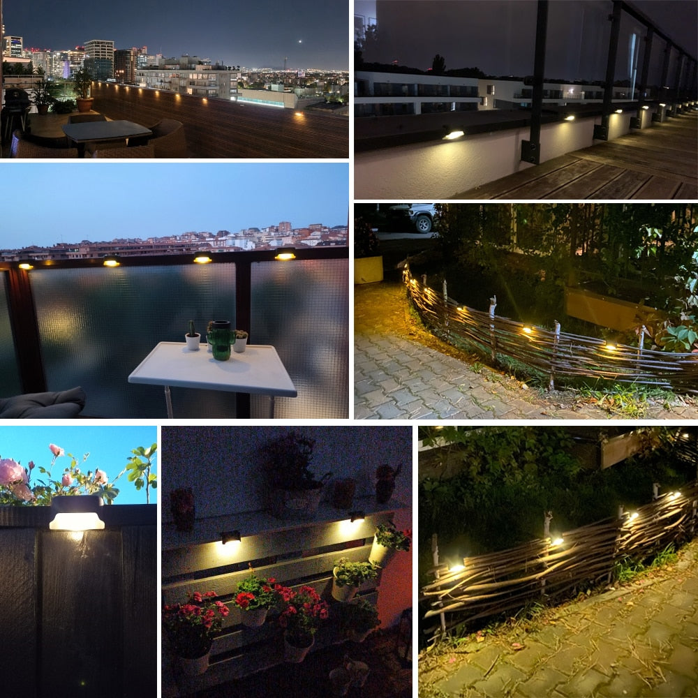 Skorter | Solar Step Light - Waterproof LED Outdoor Lighting for Pathways, Decks, and Stairs - Solar Powered Garden Illumination