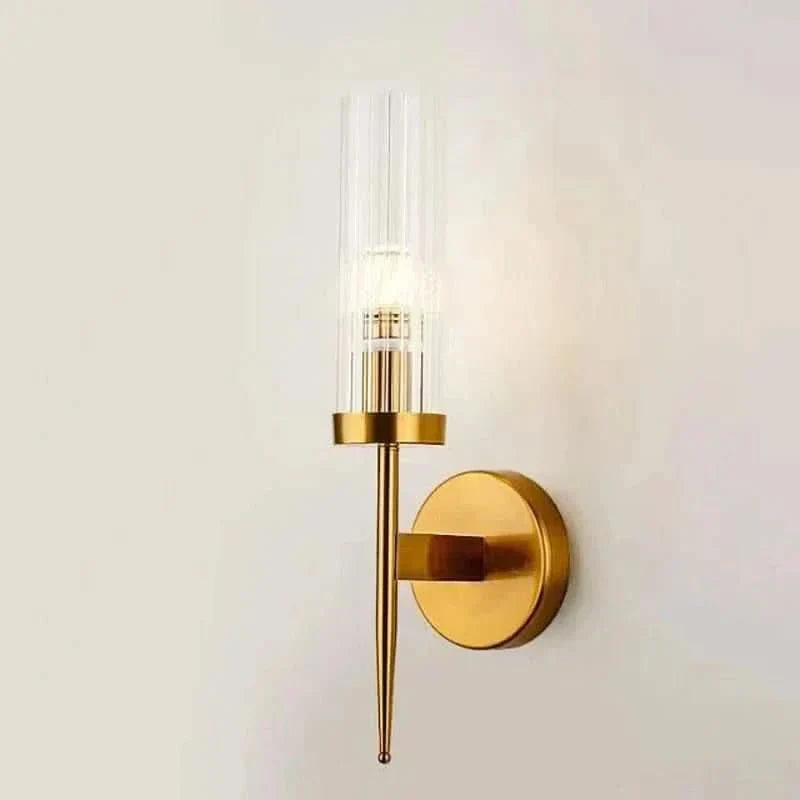 Skorter | Stainless Steel Wall Lamp with Glass Shade
