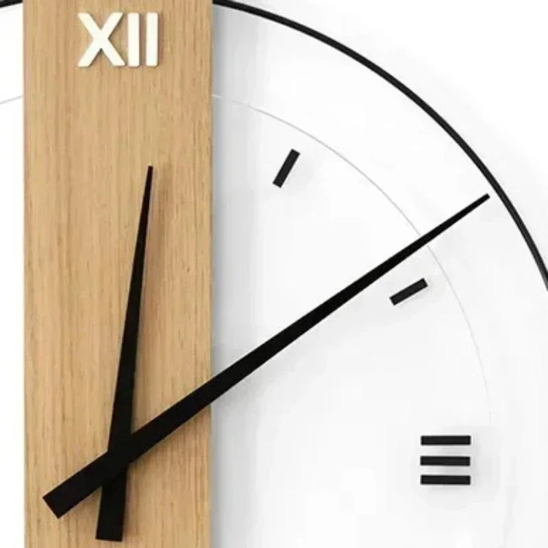 Skorter | SilentOak – Minimalist Wooden Wall Clock with Silent Movement