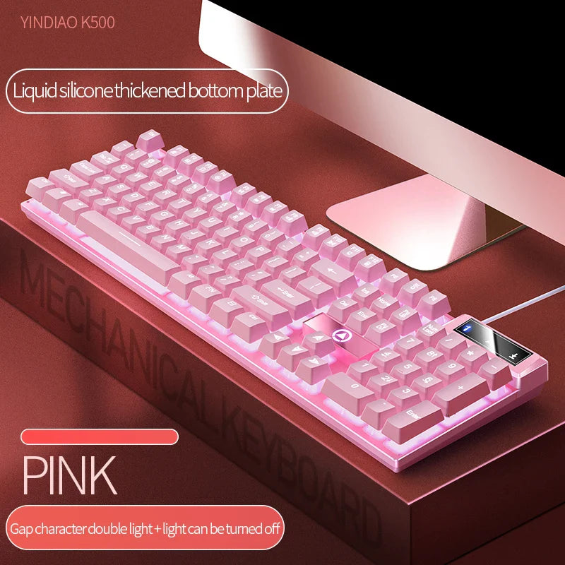 Skorter | 104-Key Wired Gaming Keyboard - Color Matching Backlit