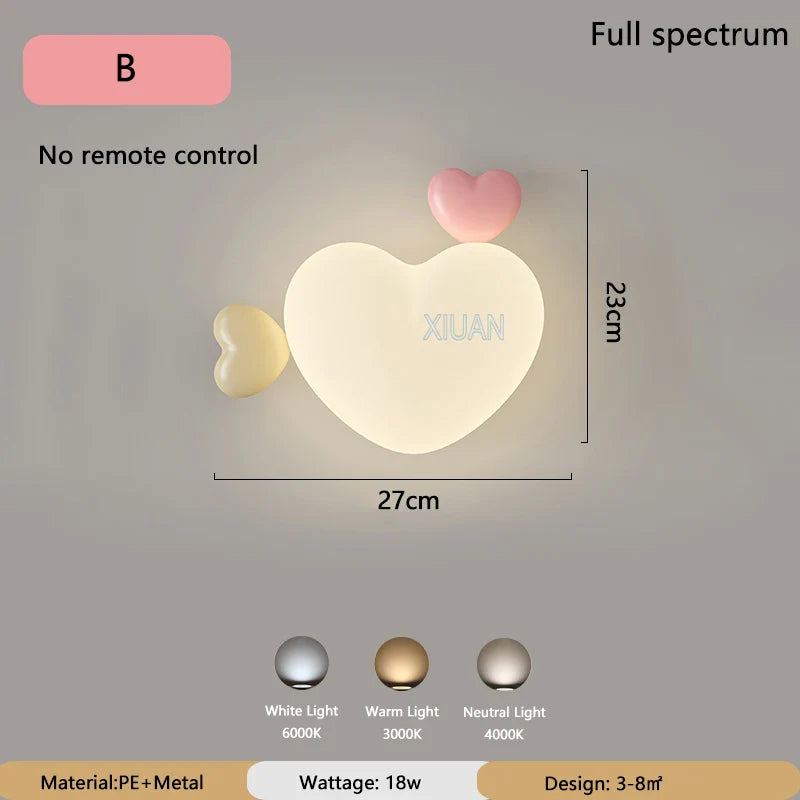 Skorter | LoveLight - Pink Crown Sky Heart Design LED Bed Lamp