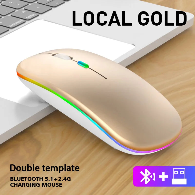 Skorter | RGB Rechargeable Bluetooth Wireless Gaming Mouse - LED Backlit
