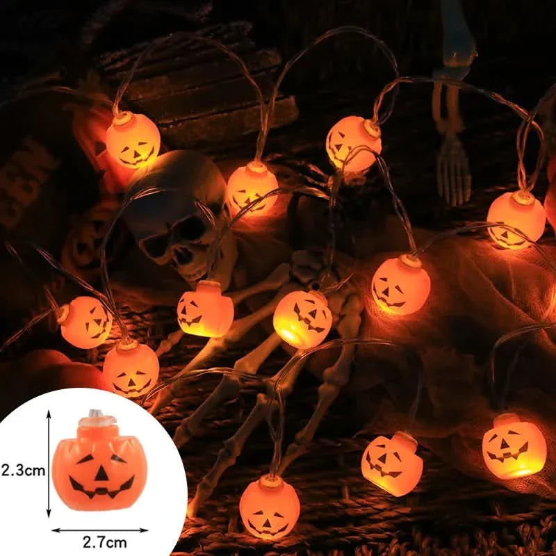 Skorter | Halloween LED Pumpkin & Skull String Lights