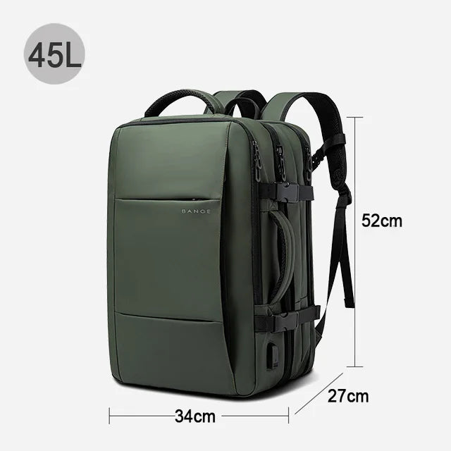 Skorter | Men's Waterproof Large Capacity Hiking Travel Expandable Laptop Backpack
