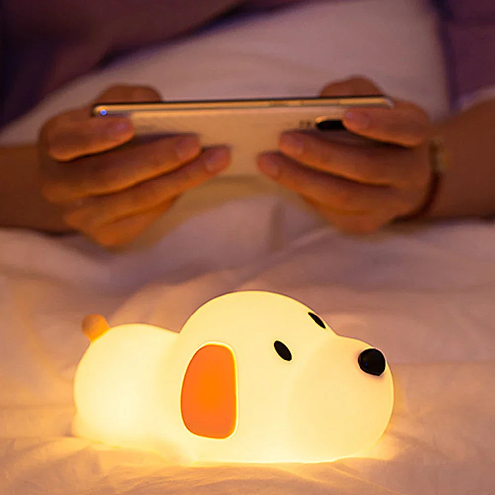 Skorter | Puppy Silicone Night Light - USB Rechargeable LED Lamp