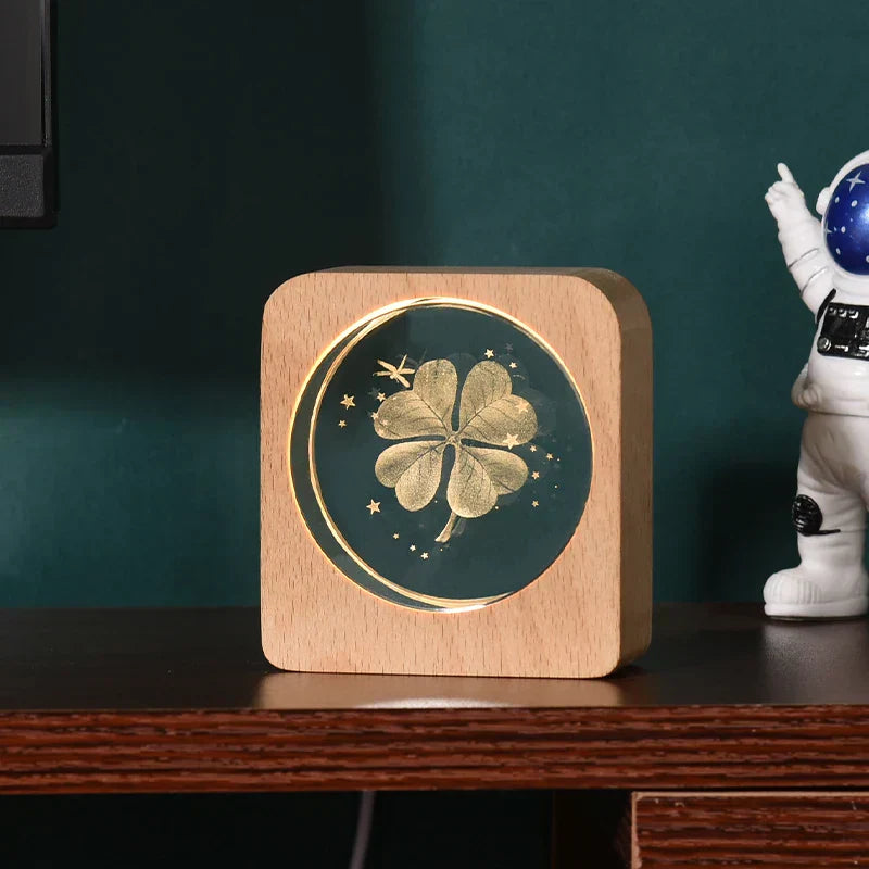 Skorter | LumiWood - 3D Wood Night Lamp with Engraving and Warm LED Lighting