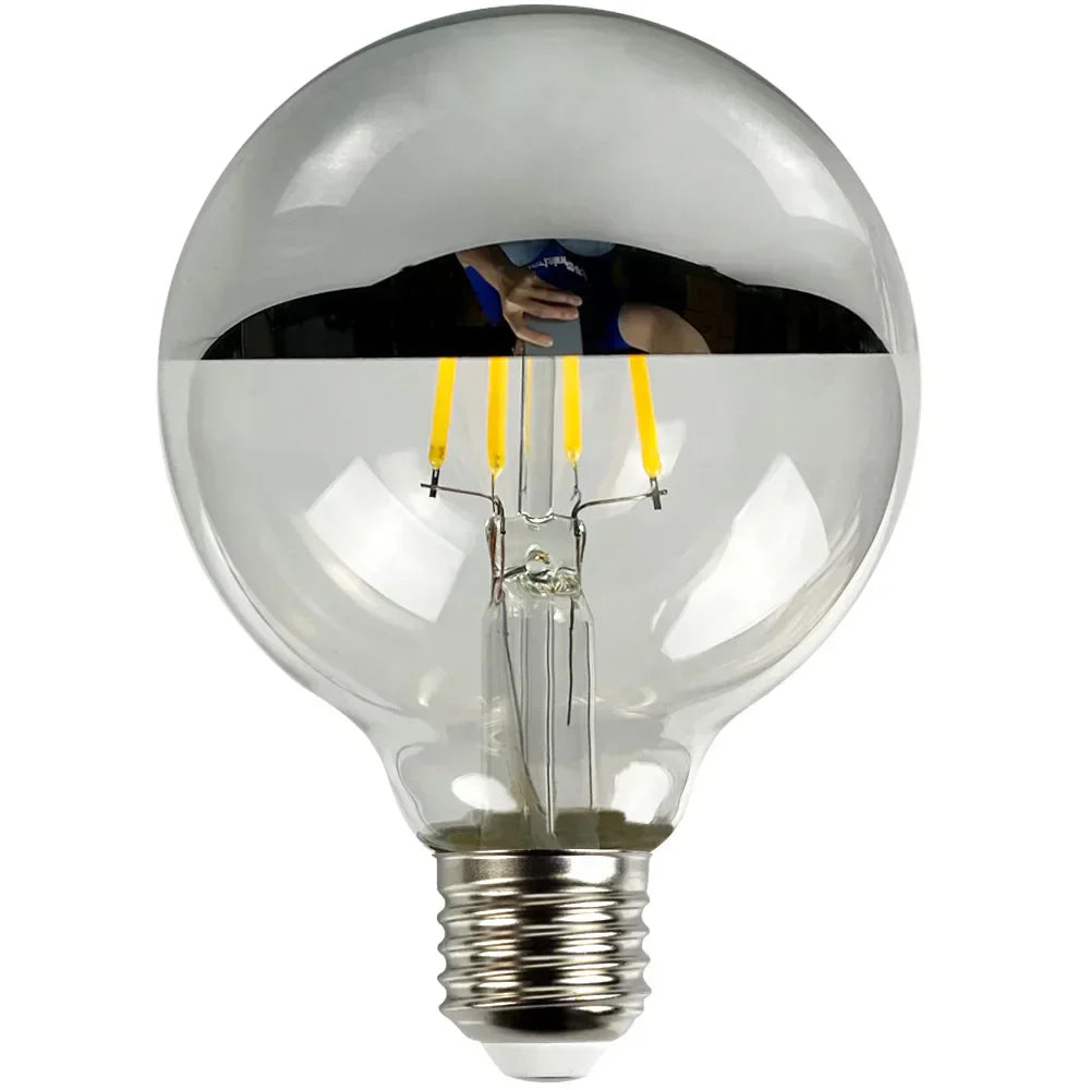 Skorter | RetroGlow - Vintage LED Table Lamp with Wooden Base, Dimmable and Warm Light