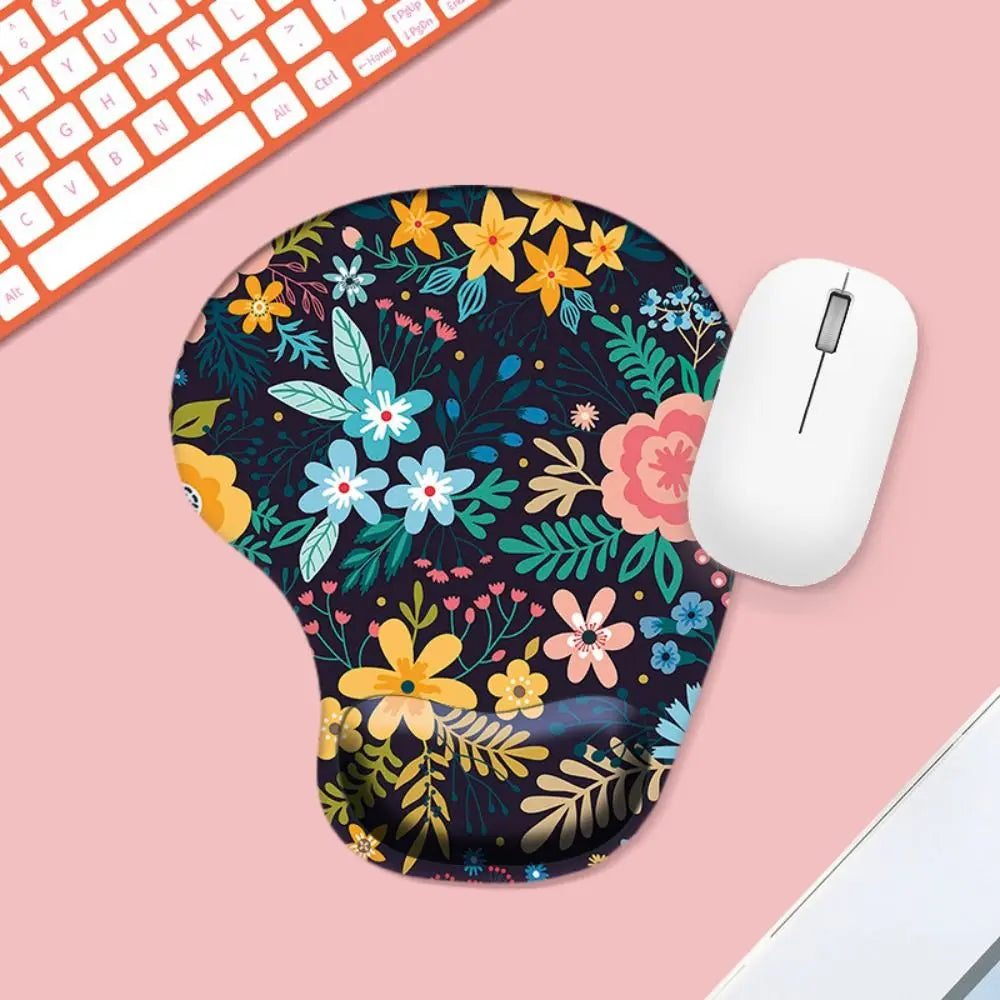 Skorter | Ergonomic Marbled Texture Mouse Pad - Non-Slip Wrist Rest - Comfortable Gaming Mat