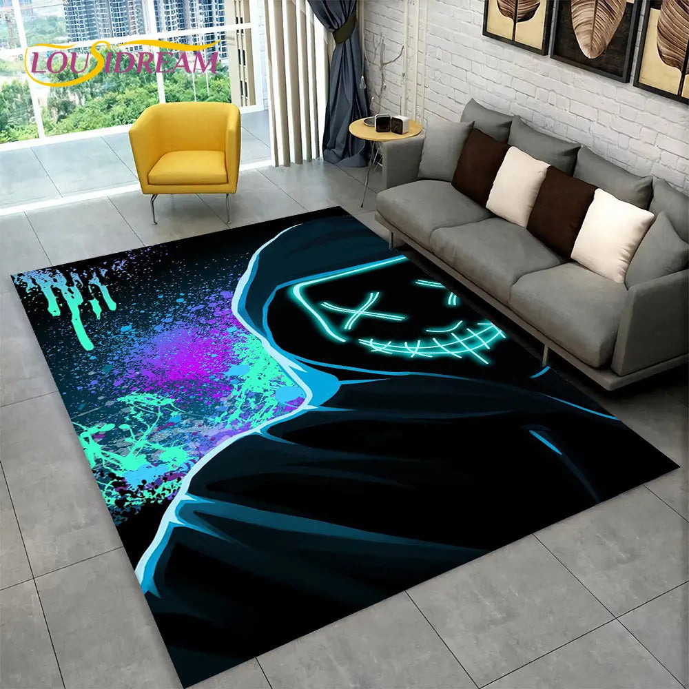Skorter | Alex 3D Gamer Playmat Carpet - Large Non-Slip Carpet for Kids & Living Room