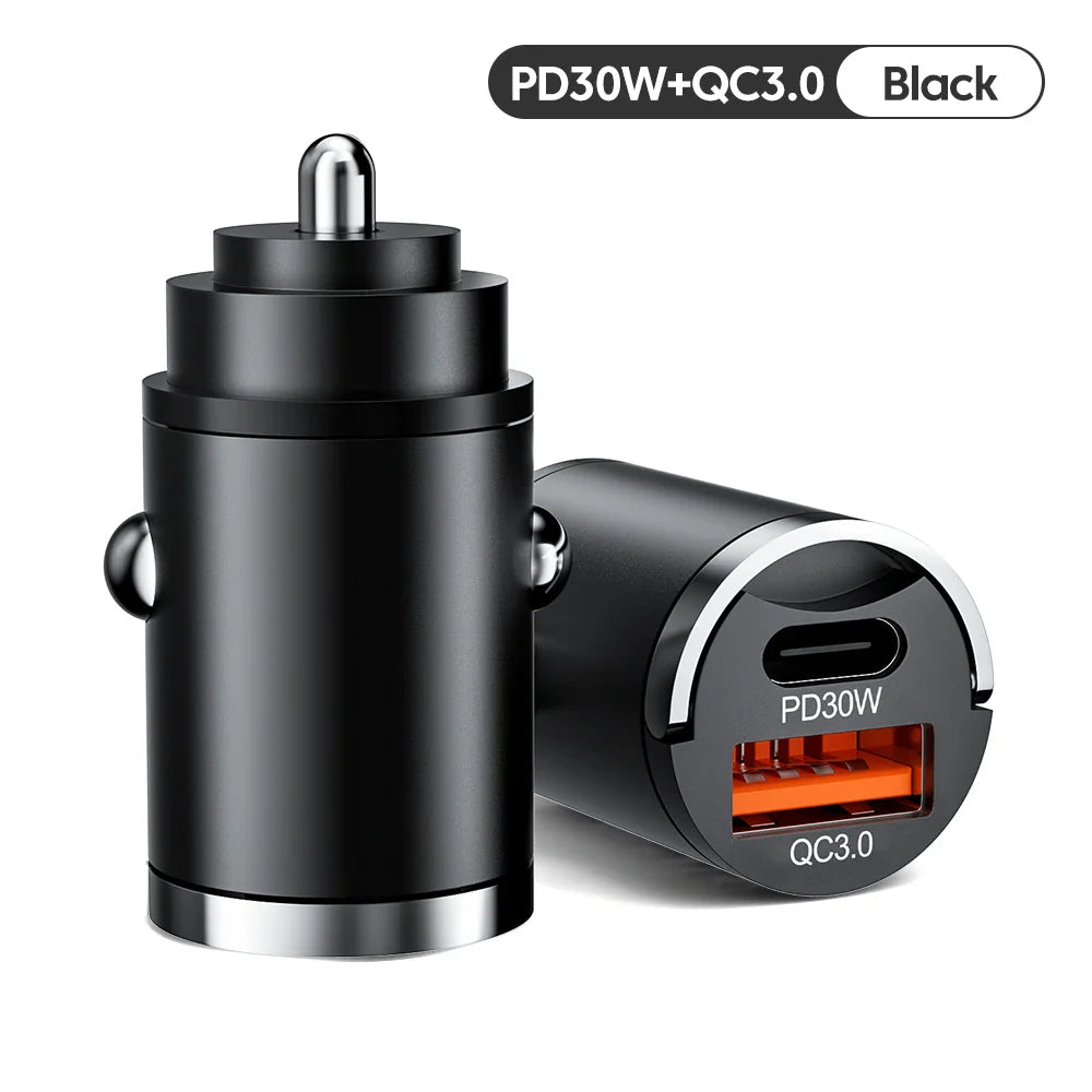 Skorter | 100W Car Charger PD Fast Charging/QC3.0, USB Type C for iPhone