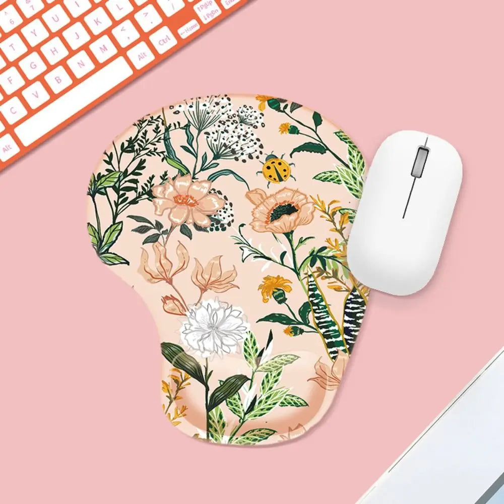 Skorter | Ergonomic Marbled Texture Mouse Pad - Non-Slip Wrist Rest - Comfortable Gaming Mat