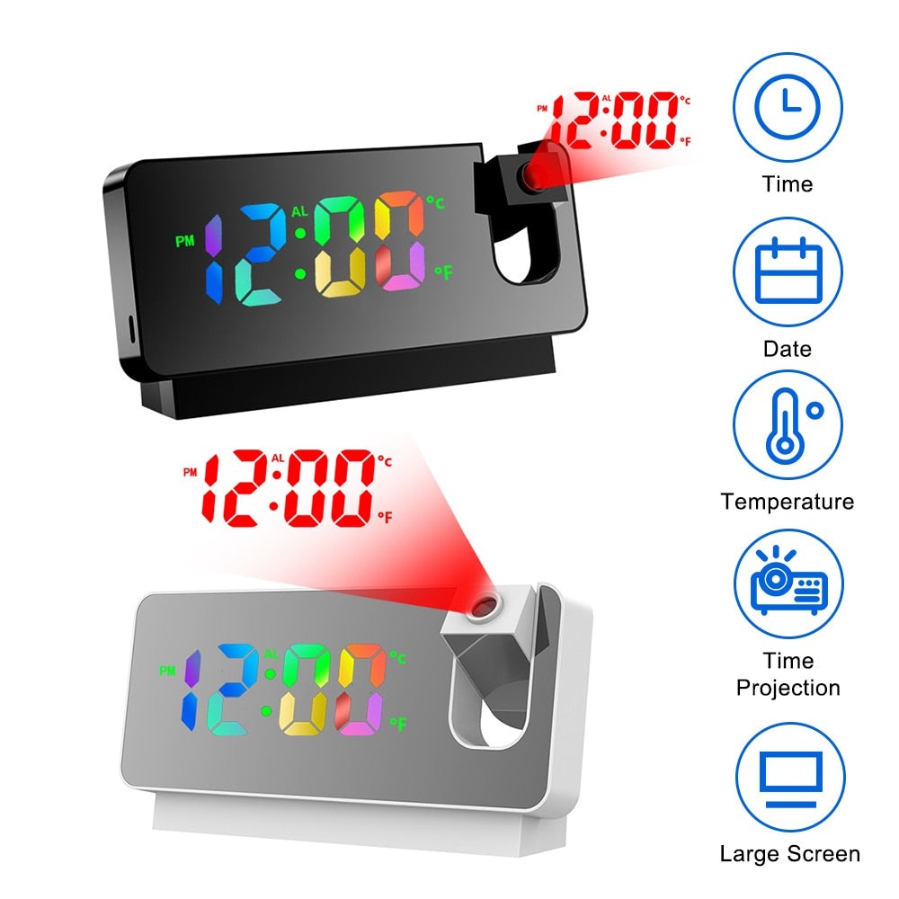 Skorter | LED Digital Projection Alarm Clock