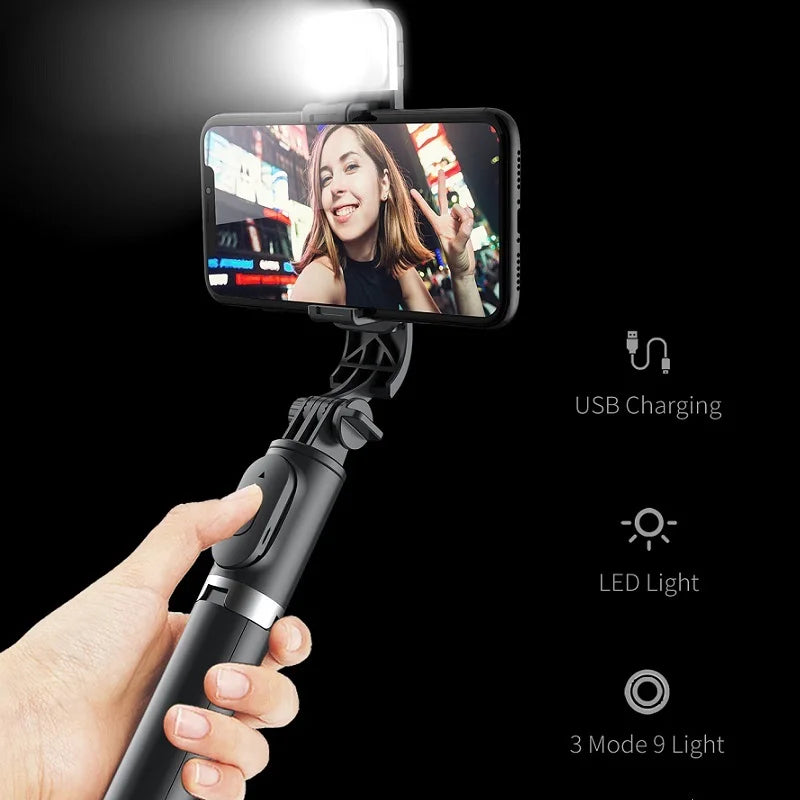 Skorter | Wireless Bluetooth LED Fill Light Phone Selfie Stick