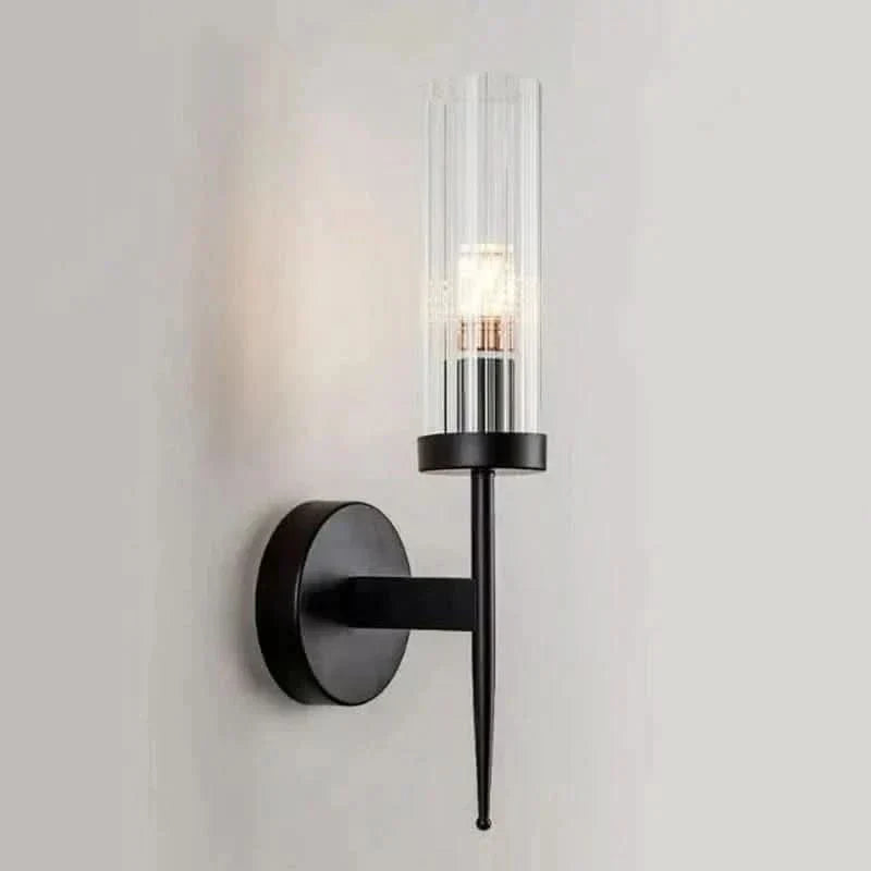 Skorter | Stainless Steel Wall Lamp with Glass Shade