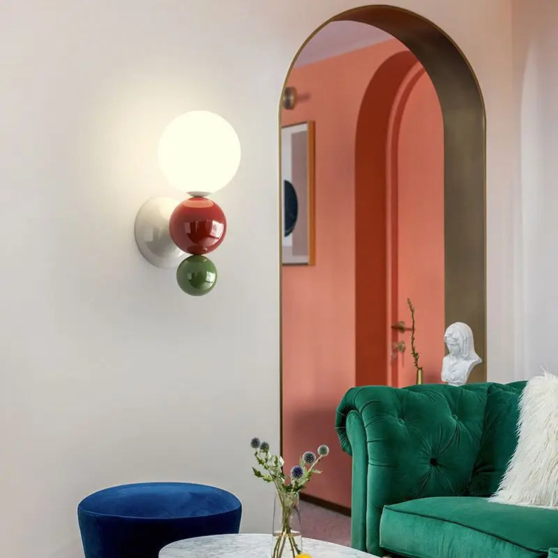 Skorter | PearlGlow - Nordic LED Wall Lamp with Adjustable Color Lighting
