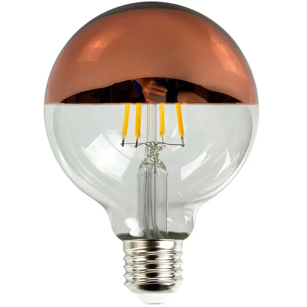 Skorter | RetroGlow - Vintage LED Table Lamp with Wooden Base, Dimmable and Warm Light