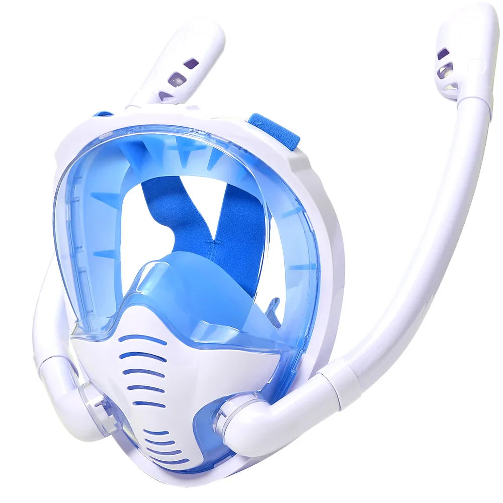 Skorter | 180° Panoramic Full Face Snorkel Mask with Dual Snorkels
