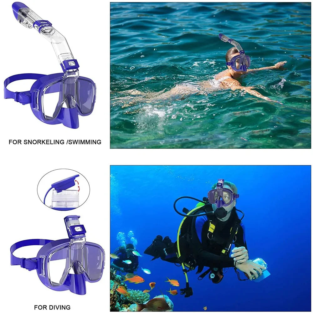 Skorter | Foldable Anti-Fog Snorkel Mask Set