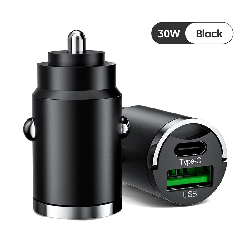 Skorter | 100W Car Charger PD Fast Charging/QC3.0, USB Type C for iPhone
