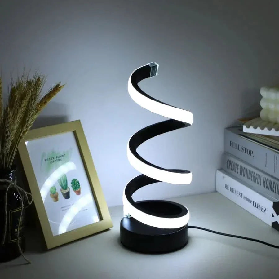Skorter | Spiral LED Table Lamp – Modern Adjustable Light