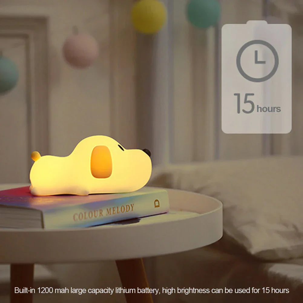 Skorter | Puppy Silicone Night Light - USB Rechargeable LED Lamp
