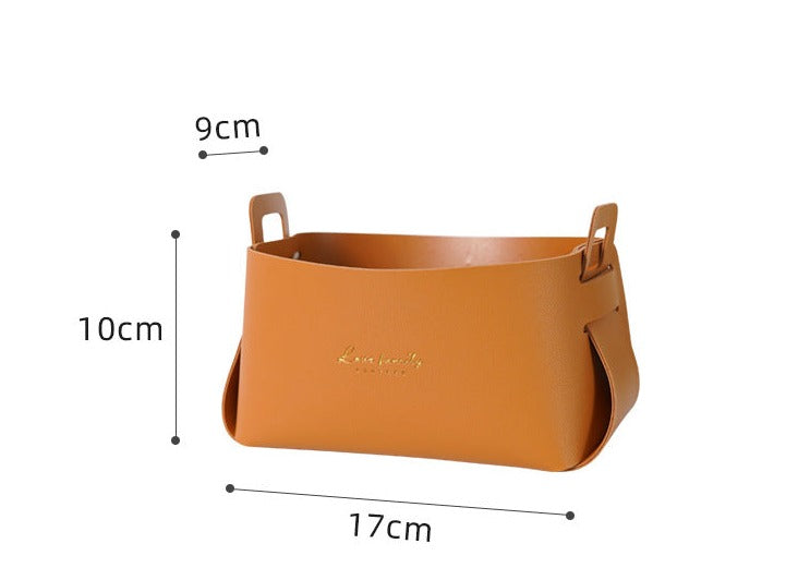 Skorter | Faux leather storage baskets