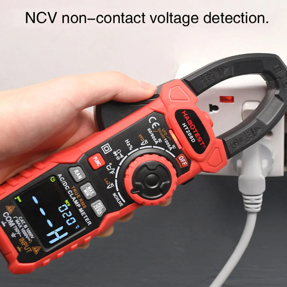 Skorter | HT208 Digital Clamp Meter - True RMS Multimeter
