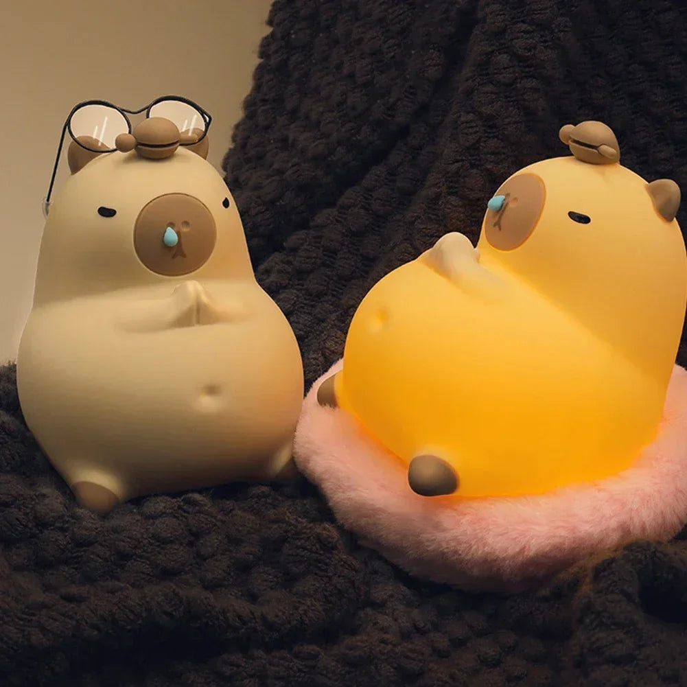 Skorter | Meditating Capybara Night Light - LED Touch Sensor Lamp