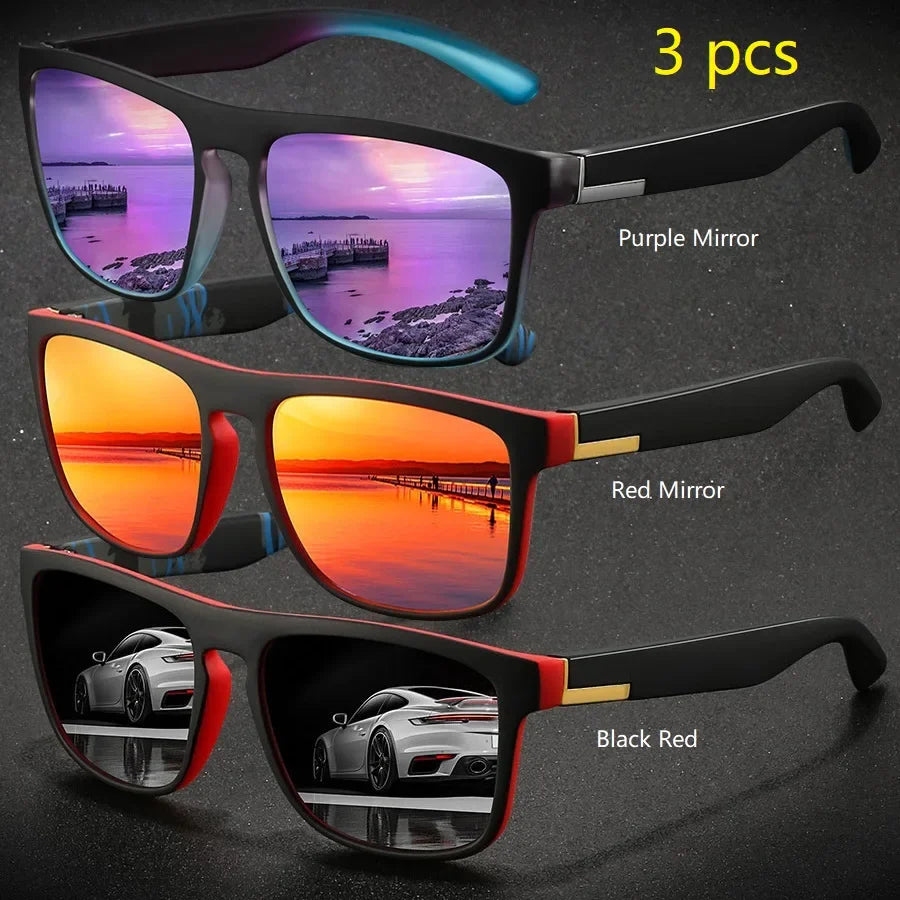 Skorter | Square Sports Sunglasses UV400 Unisex Fishing & Driving Eyewear