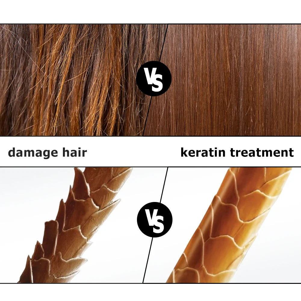 Skorter | PURC 1000ml Keratin Hair Smoothing & Straightening Treatment for Curly, Frizzy Hair. A Brazilian Keratin Professional Product