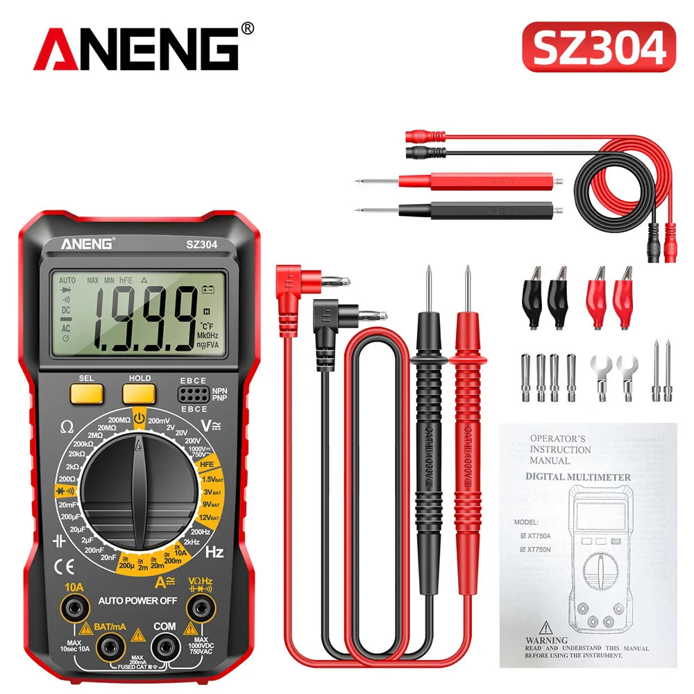 Skorter | ANENG SZ304 True RMS Multimeter - Precision Multifunction Tester