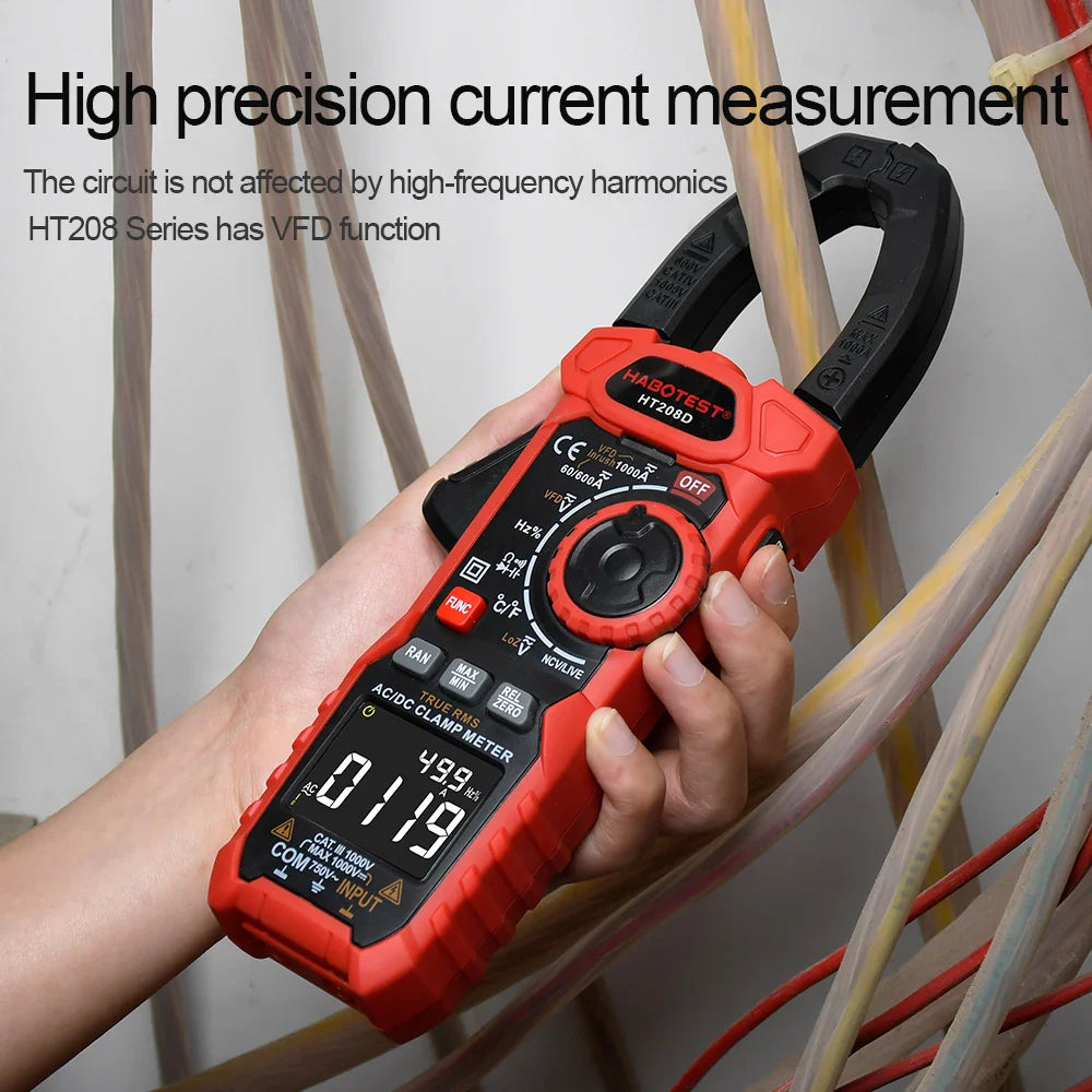 Skorter | HT208 Digital Clamp Meter - True RMS Multimeter
