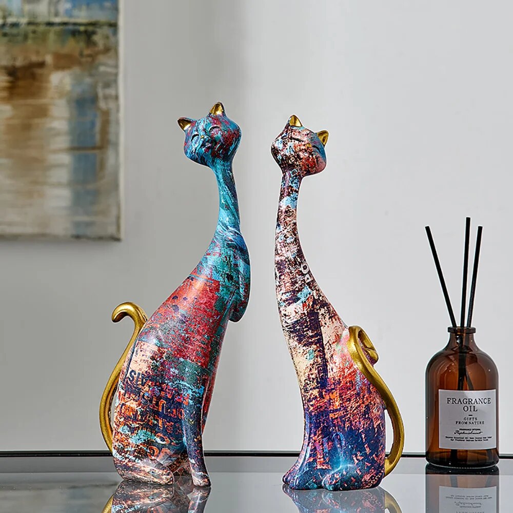 Skorter | Nambé Cat Figurines Decor
