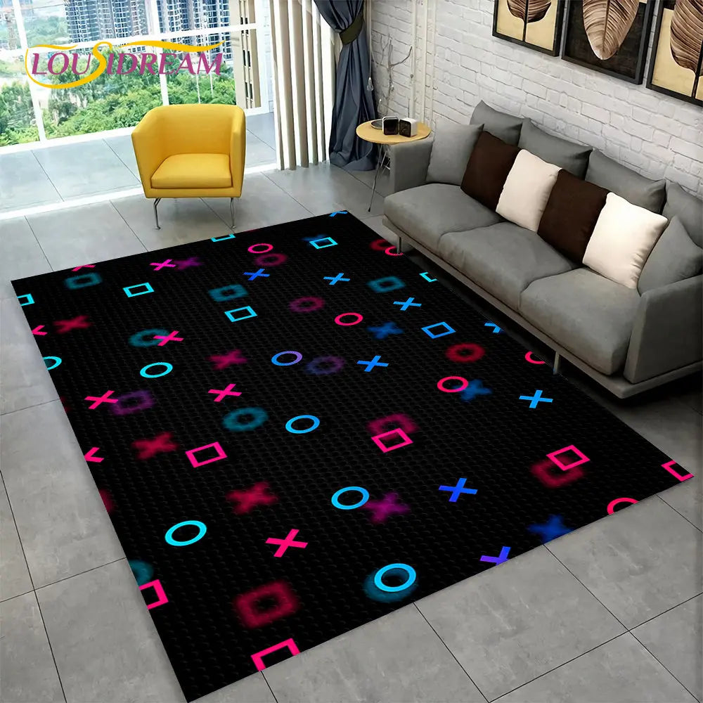 Skorter | Alex 3D Gamer Playmat Carpet - Large Non-Slip Carpet for Kids & Living Room